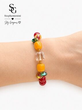 Colorful Crystal Beaded Bracelet – Good Luck & Wishes